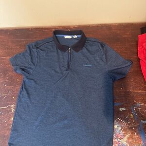 Calvin Klein Men's Blue Polo Shirt